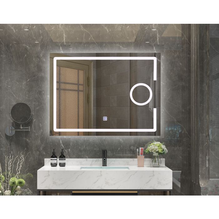 Oglinzi baie led cu touch și dezaburire - diferite forme și culori